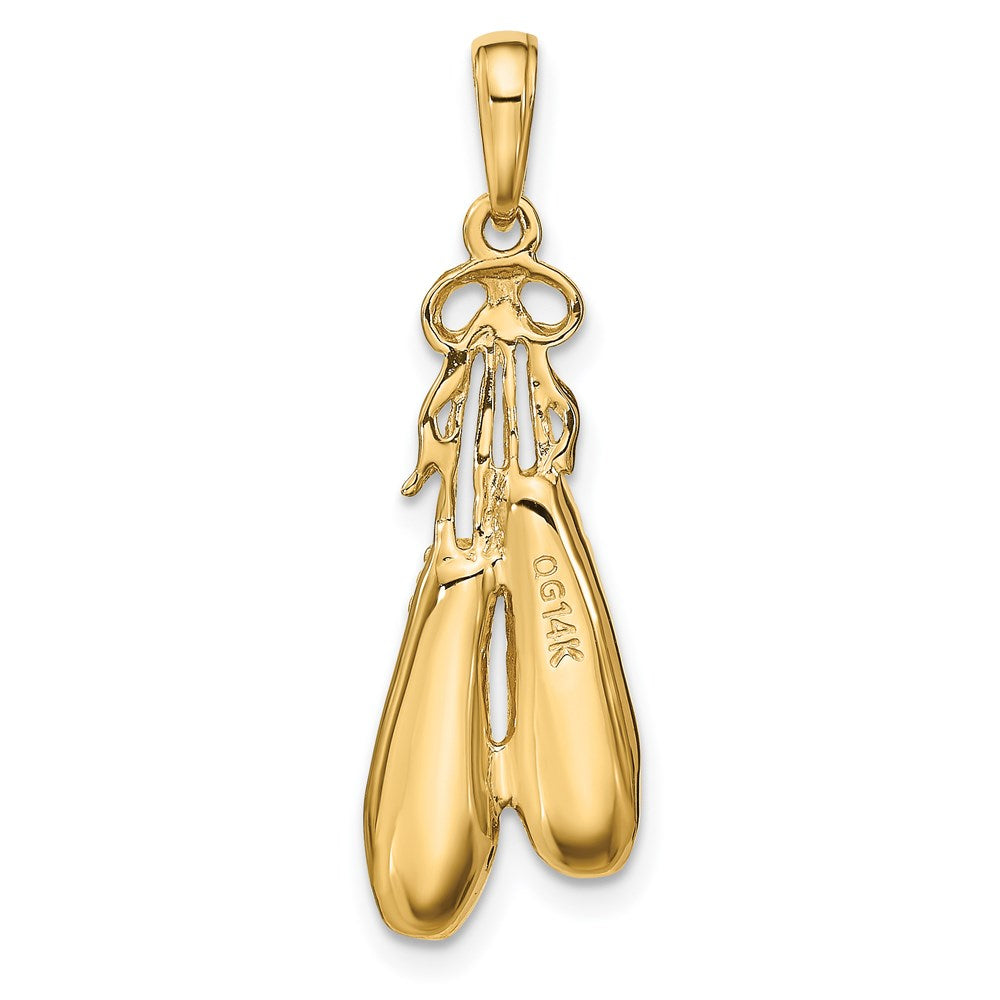 Elegant Gold Ballet Slippers Pendant Necklace - Perfect for Dance Lovers, Ballet Teachers & Ballerinas - Ideal Gift for Performances, Recitals & Dance Classes