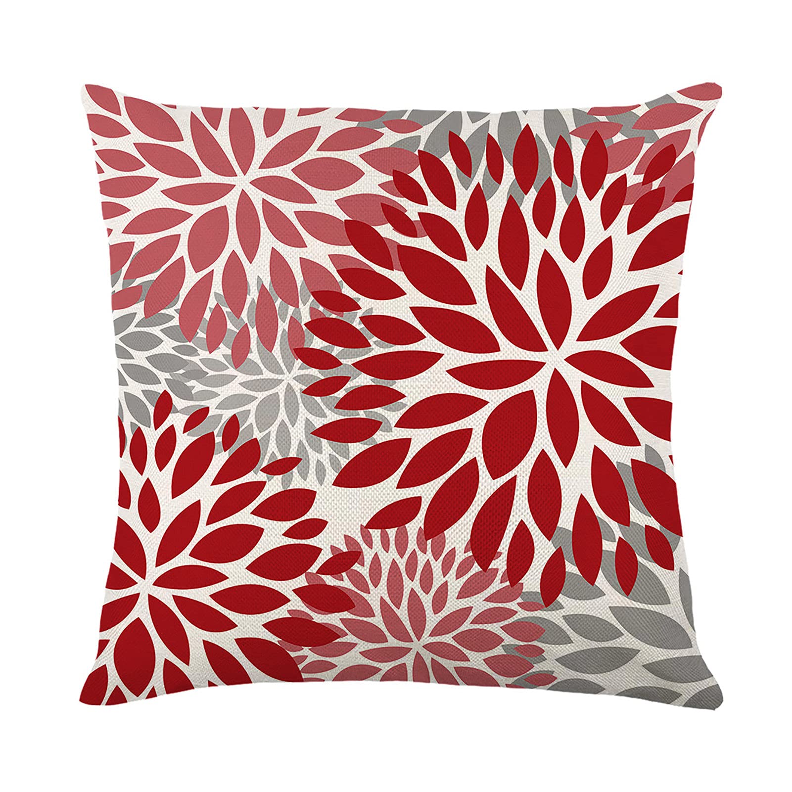 Waterproof Flower Print Polyester Pillow Cover for Pool Chairs - Decorative Outdoor Cushion Case for Patio, Garden, and Swimming Pool Use