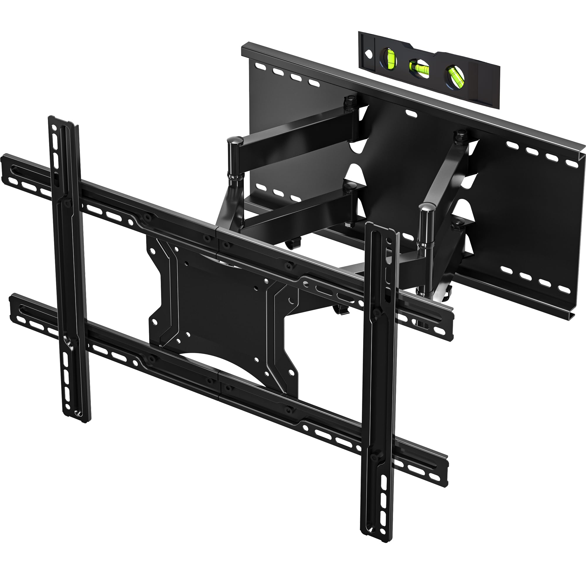 BONTEC Full Motion TV Wall Mount for 37-80 Inch Flat/Curved LED LCD TVs - Dual Arm Articulating Bracket with 65kg Load Capacity & 600x400mm VESA - Perfect for Living Room, Bedroom & Home Theater Setup