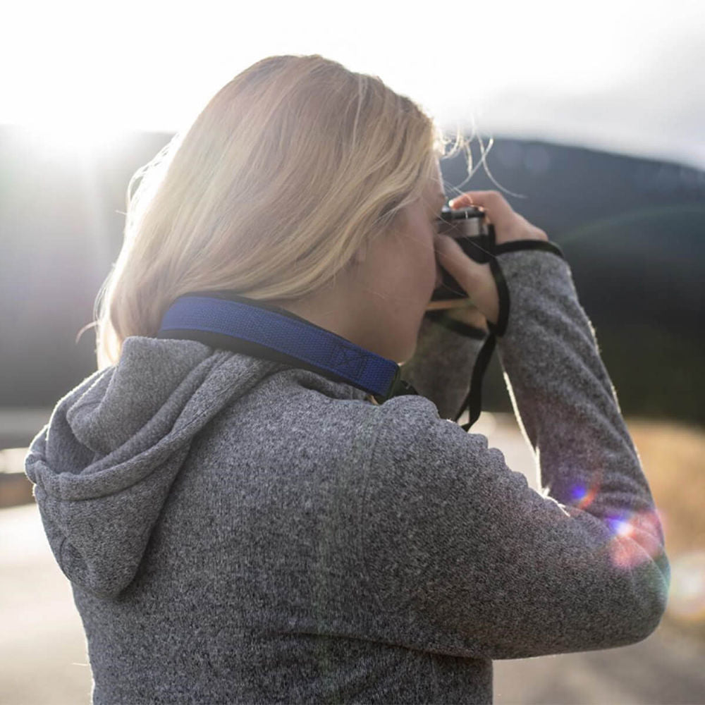 Op/Tech Envy Strap 1 Royal - Premium Camera Neck Strap for DSLR & Mirrorless Cameras - Comfortable & Durable for Travel, Hiking & Photography Sessions