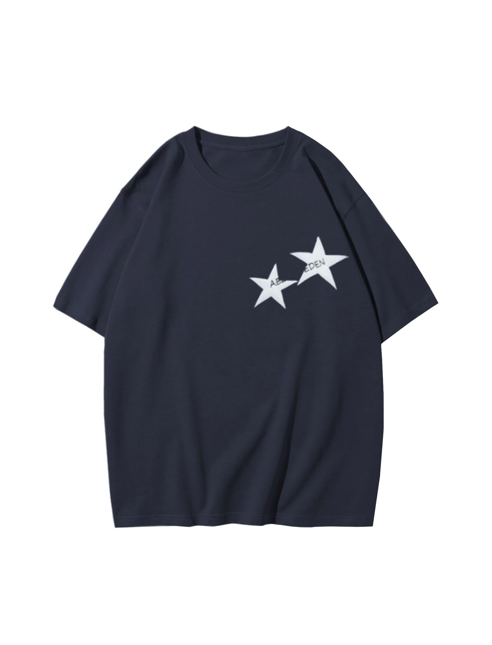Aelfric Eden Star Graphic Tees - Unisex Oversized T-Shirts for Men & Women | Casual Summer Baggy Streetwear Tops | Perfect for Music Festivals, Street Style & Everyday Wear