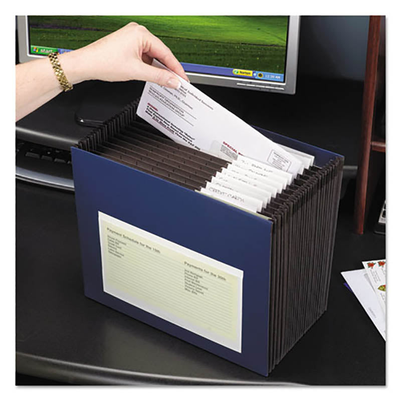 Self Adhesive Poly Pockets - 100 Pack Clear Top Loading Document Protectors for Files, Photos & Important Papers - Perfect for Office, School & Home Organization