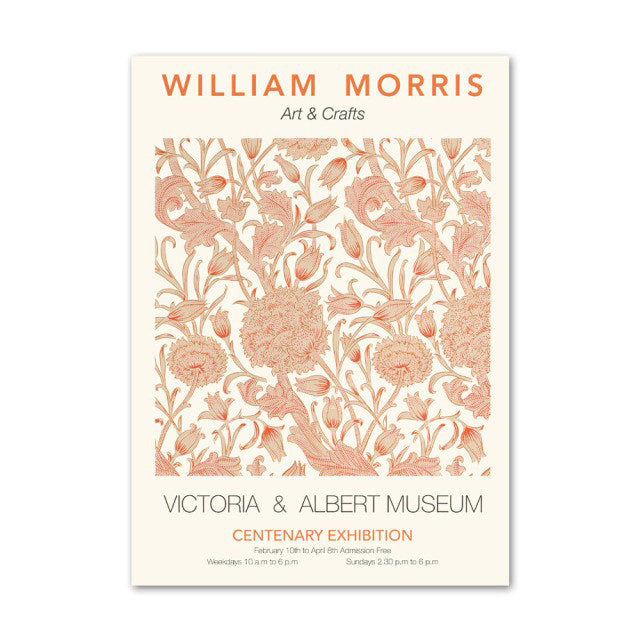 Vibrant Orange Red Floral Art Canvas Posters - Modern Wall Decor for Living Room, Bedroom & Office - Perfect for Home & Office Decoration