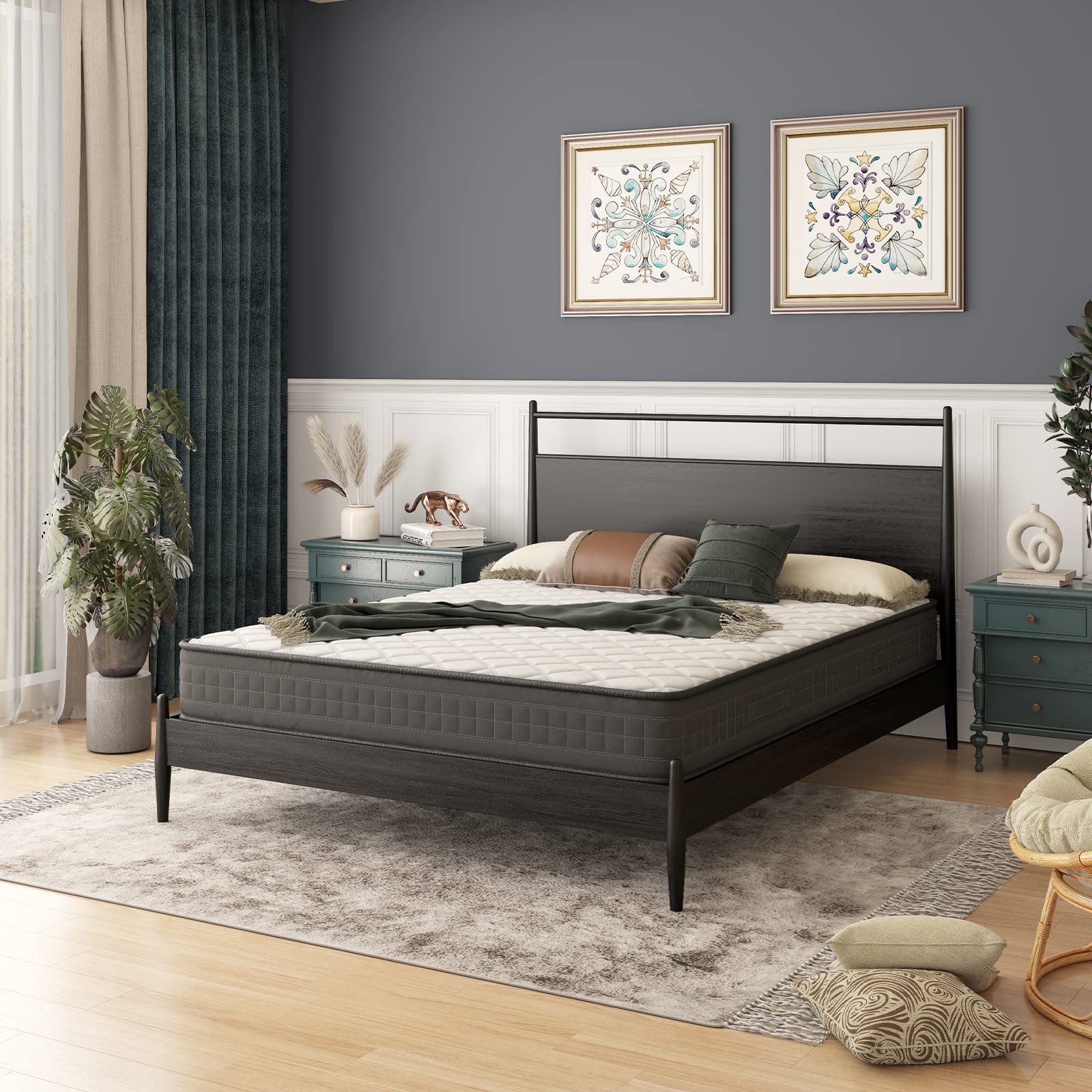 Giantex 8 Inch King Size Memory Foam Mattress - Medium Firm, Breathable & Pressure Relieving, CertiPUR-US Certified, Mattress in a Box - Perfect for Bedroom, Guest Room & Home Comfort