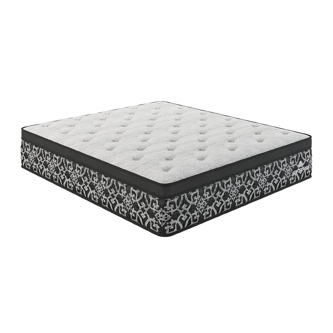 Onyx Plush Euro Top Mattress - Premium Comfort for Back Pain Relief & Pressure Relief - Perfect for Side Sleepers, Couples & Guest Rooms