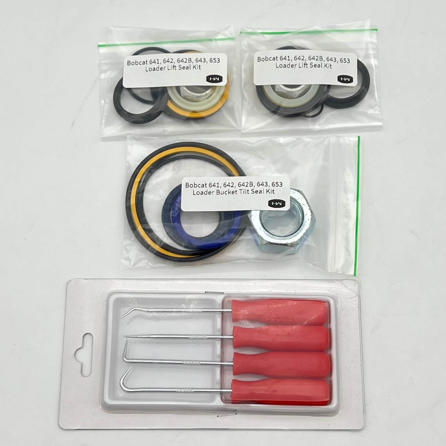 Bobcat 641 642 642B 643 645 653 Skid Steer Loader Complete Machine Kit with Free O Ring Pick Set - Perfect for Maintenance & Repair in Construction & Landscaping