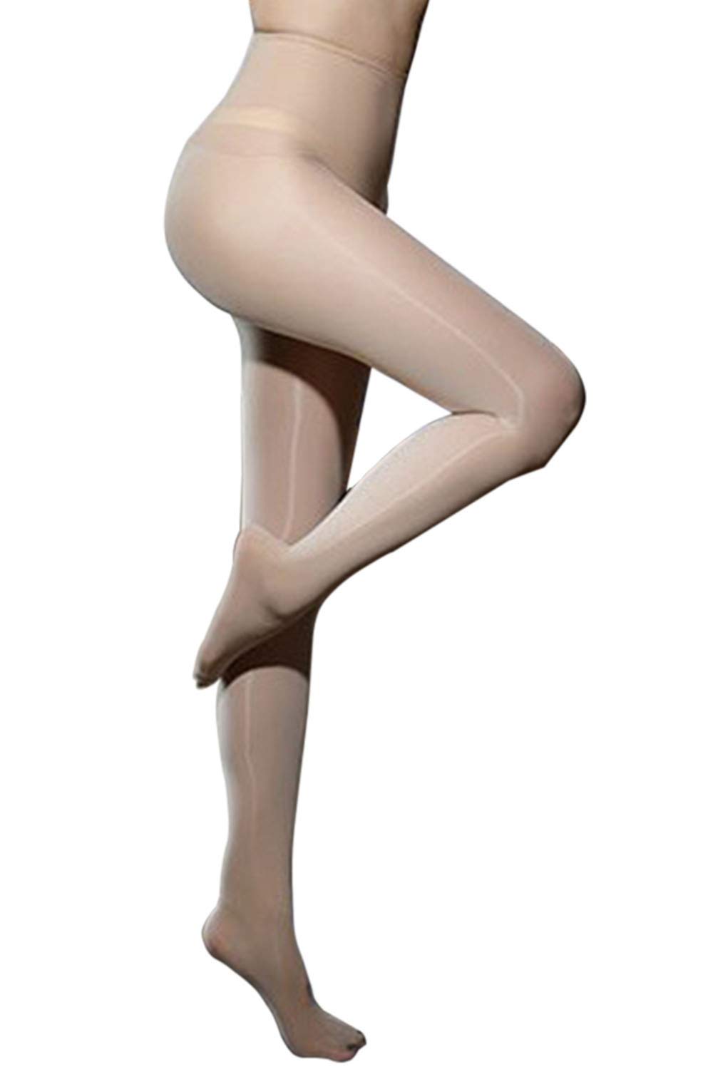 Women's High Waist Glossy Seamless Pantyhose - Stretchy Shapewear Stockings for Slimming & Tummy Control - Perfect for Office, Party & Everyday Wear