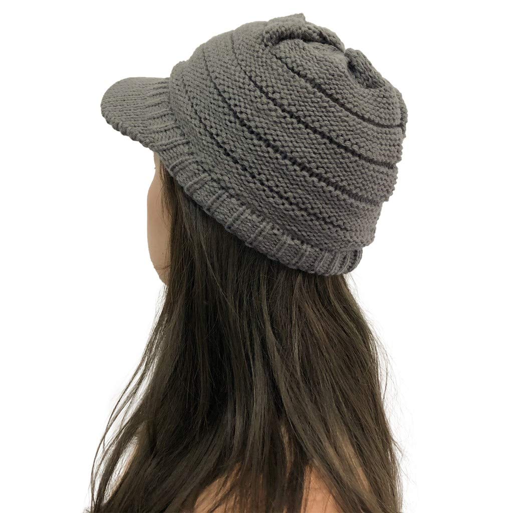 Women's Crochet Beanie Hat - Soft Plush Peaked Knit Cap for Winter Warmth & Outdoor Activities | Perfect for Skiing, Snowboarding & Casual Winter Fashion