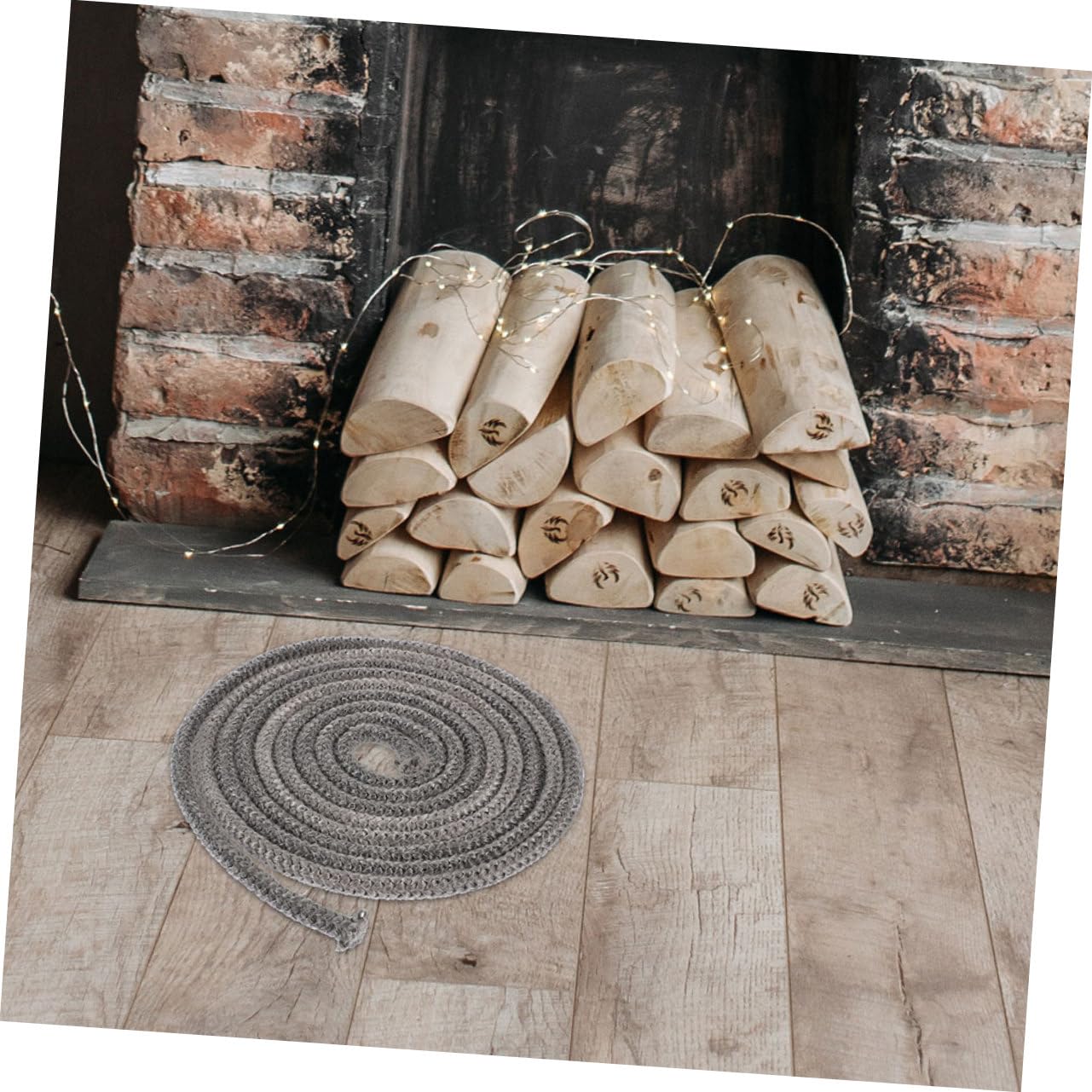 BESPORTBLE 4-Piece Fireplace Replacement Rope - High-Temperature Fiberglass Gasket for Wood Stove & Fireplace Insert - Perfect for Sealing Doors & Preventing Heat Loss
