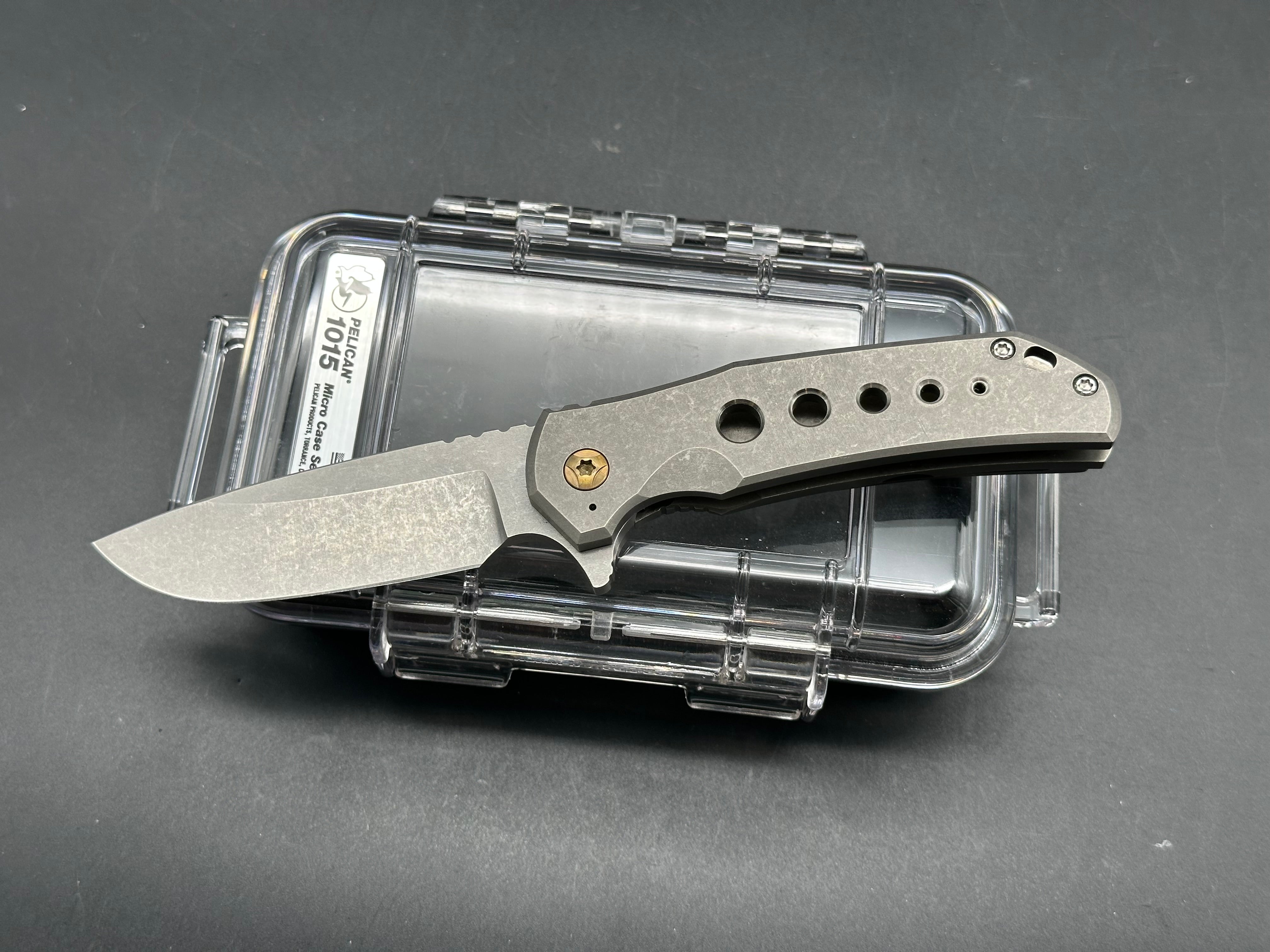Aegis Knifeworks Custom Mini Xiphos Flipper Knife - Premium EDC Pocket Knife for Outdoor, Camping & Everyday Carry