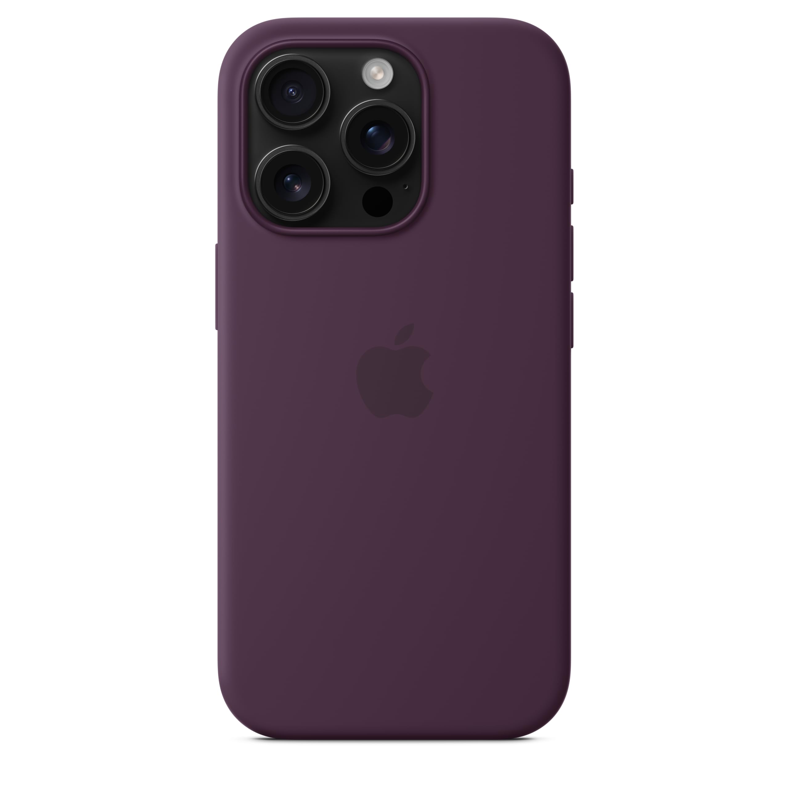 Apple iPhone 16 Pro Silicone Case with MagSafe - Plum | Shockproof Protective Cover | Slim Fit Design | Perfect for Work, Travel & Everyday Use