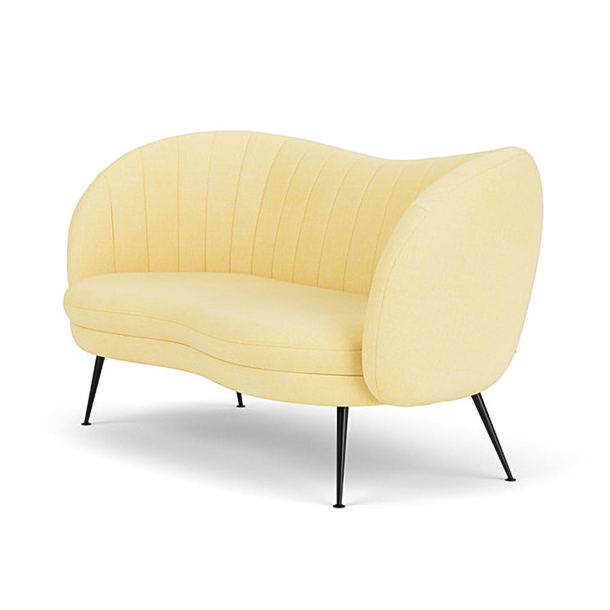Premium Flora Fabric 2-Seater Sofa - Modern Living Room Furniture for Small Spaces | Comfortable Loveseat for Apartments, Dorms & Cozy Homes