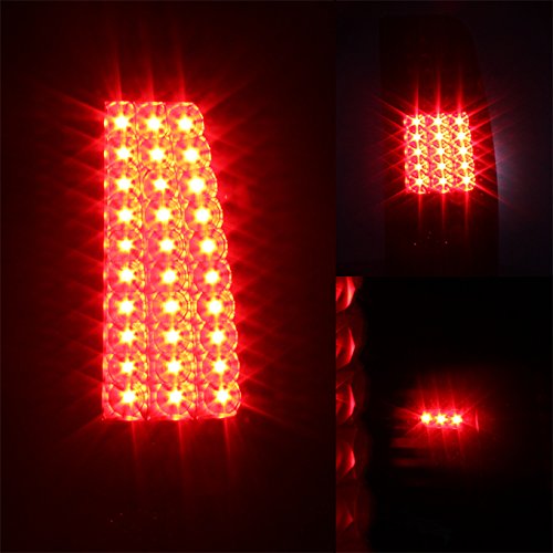 AKKON Black Smoked G2 LED Tail Lights Brake Lamps Pair for 1999-2002 Chevy Silverado & 2009-2003 GMC Sierra Pickup Truck - Upgrade Your Truck's Style & Visibility for Night Driving & Off-Road Adventures