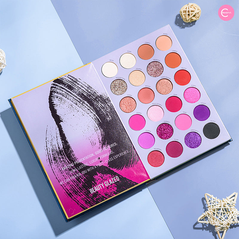 Beauty Glazed 72 Color Eyeshadow Palette - Highly Pigmented, Long Lasting Makeup for Professional & Everyday Use - Perfect for Parties, Weddings & Date Nights