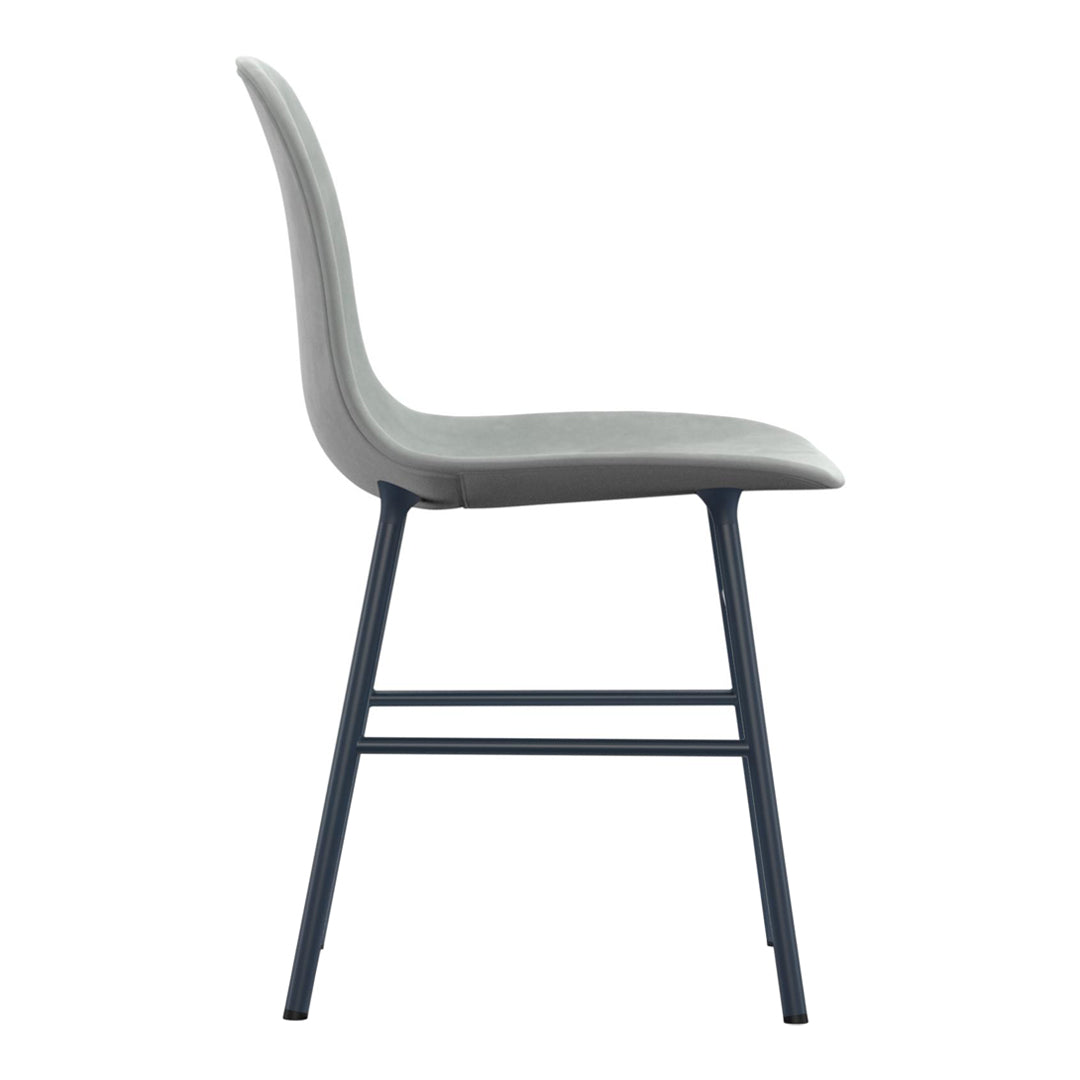 Modern Form Chair with Sturdy Metal Legs & Soft Upholstery - Perfect for Home Office, Living Room & Dining Room Decor