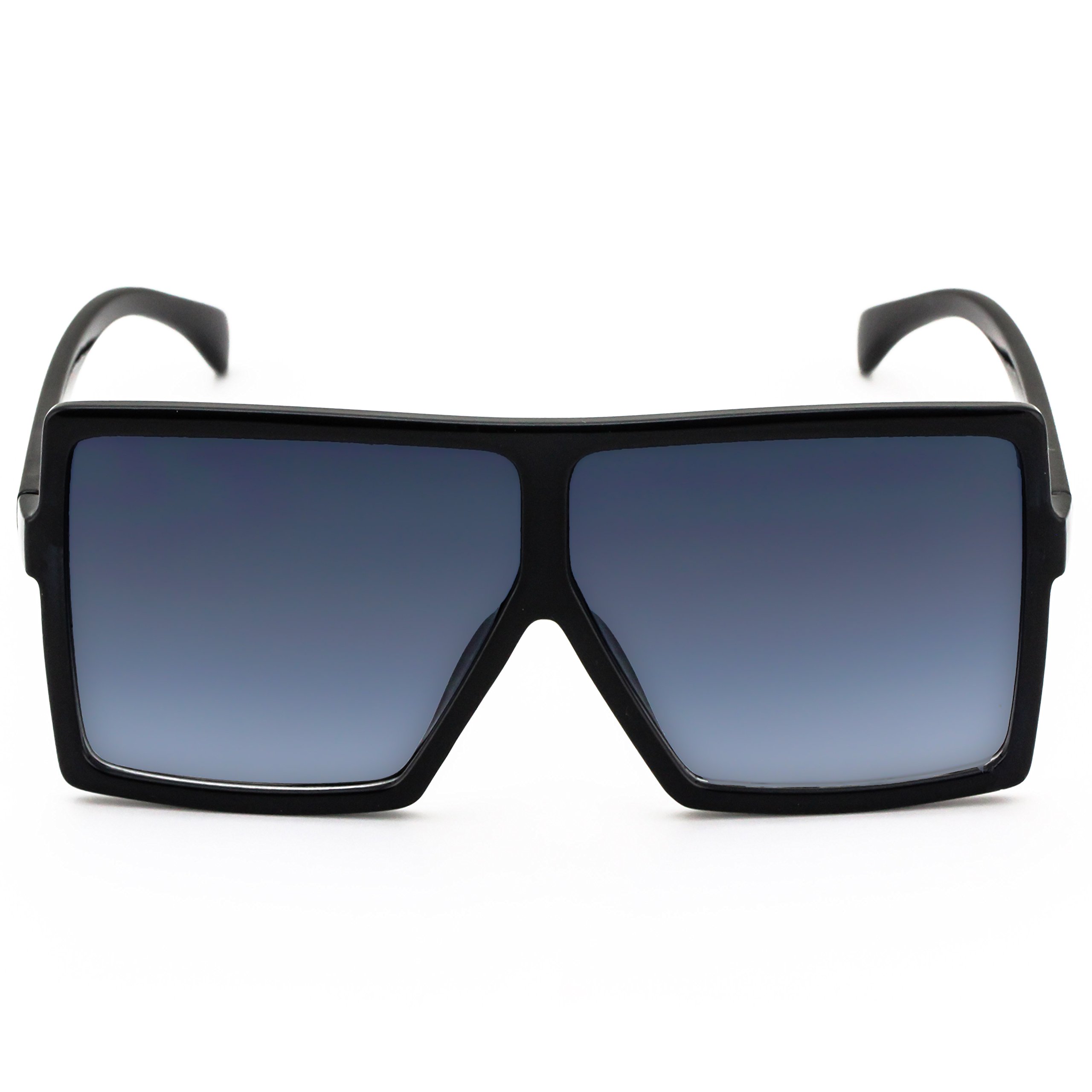 Stylish Square Oversized Sunglasses for Women & Men - UV Protection Flat Top Fashion Shades - Perfect for Beach, Driving, and Outdoor Activities