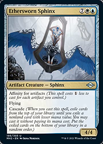 Magic: the Gathering - Ethersworn Sphinx (195) - Foil Card - Modern Horizons 2 MTG Collectible - Perfect for Commander & Modern Deck Building