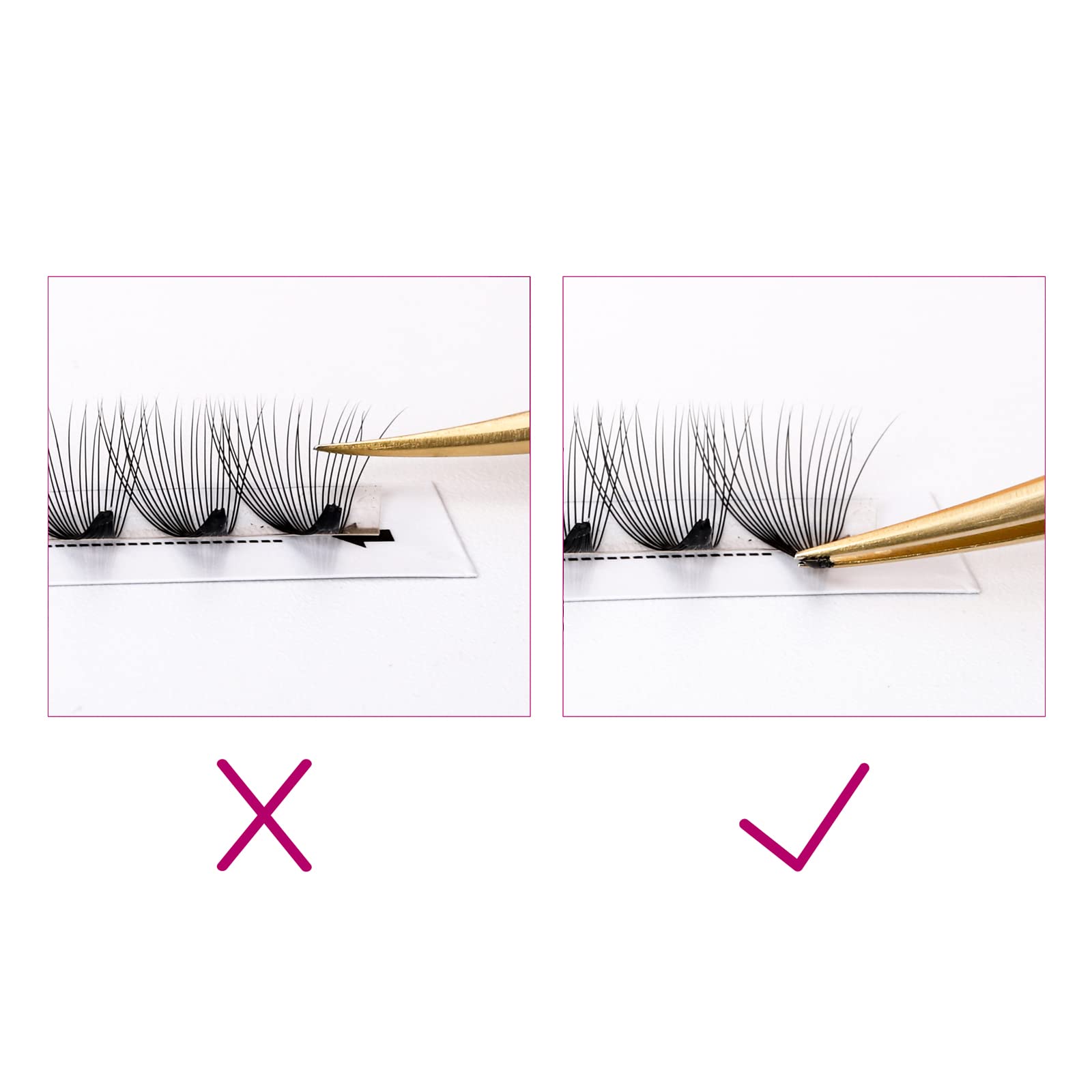 3D to 20D Pointy Tip Premade Eyelash Extensions Fans - Volume Lashes with Thin Base (20D-0.07D, 9mm) for Dramatic Eye Look | Perfect for Weddings, Parties & Special Occasions