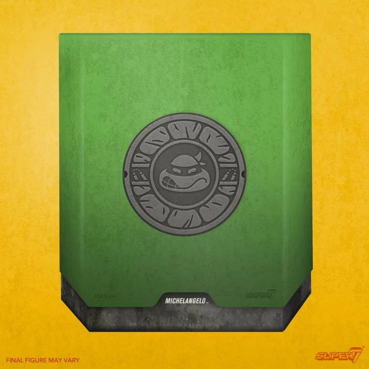 Teenage Mutant Ninja Turtles ULTIMATES! Michelangelo Action Figure - Collectible TMNT Toy for Kids & Adults - Perfect for Display, Play & Gifts