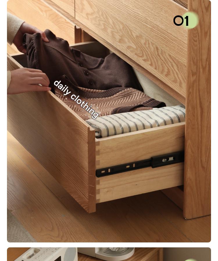 Solid Oak & Black Walnut Wood Storage Drawer - Handcrafted Wooden Organizer for Bedroom, Office, or Kitchen - Perfect for Jewelry, Utensils & Home Organization