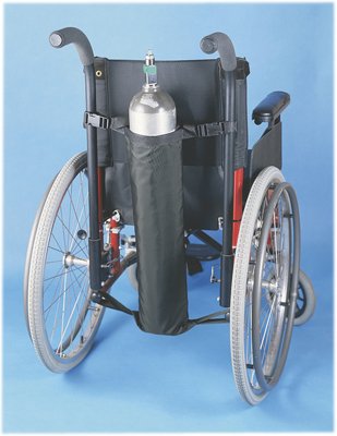 Portable Oxygen Tank Holder for Wheelchairs - Secure Medical Oxygen Cylinder Mount - Ideal for COPD Patients & Mobility Assistance