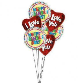 I Love You Dad Balloon Bouquet - Heartfelt Birthday & Father's Day Gift for Dad - Perfect for Celebrations, Parties & Special Occasions