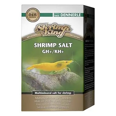 Dennerle Shrimp King Shrimp Salt GH+/KH+ - Premium Mineral Supplement for Freshwater Shrimp Tanks, Enhances Water Hardness & Shell Health - Ideal for Crystal Red Shrimp, Cherry Shrimp & Neocaridina Habitats