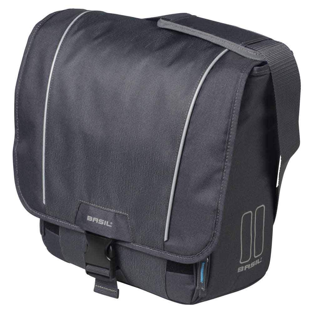 Unisex Basil Sport Design Commuter Handlebar Bag - 18L Graphite for Cycling, Biking & Outdoor Adventures
