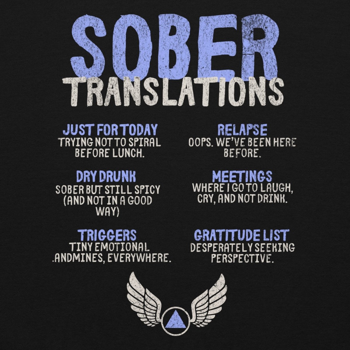 Sober Translations Vol. 2 Reimagined - Classic Recovery Hoodie for Men & Women | Comfortable Addiction Recovery Apparel | Perfect for AA Meetings, Sober Living & Everyday Wear