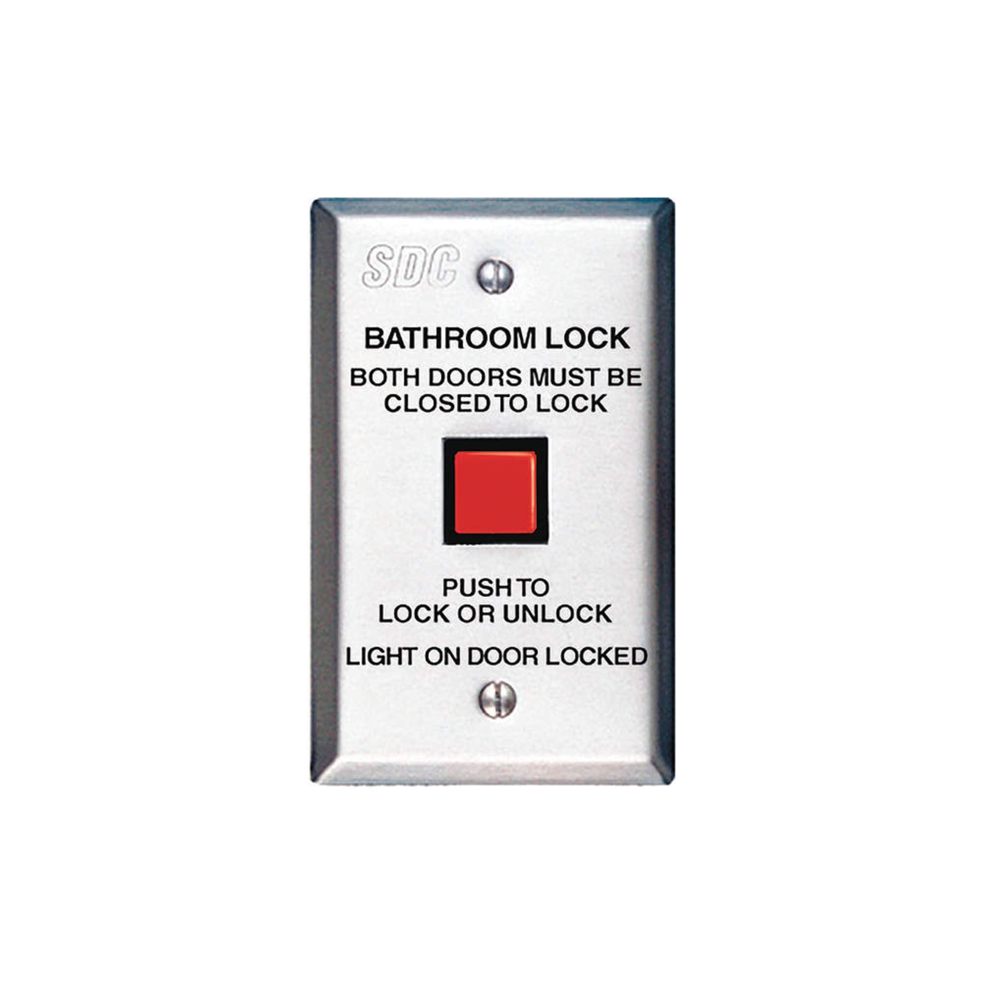 SDC CB401-AU Stainless Steel Communicating Bath Push Button Switch 630 - Compatible with Emlock, Selectric, Electra & Hi-Tower | Ideal for Commercial Restrooms, Public Bathrooms & High-Traffic Areas