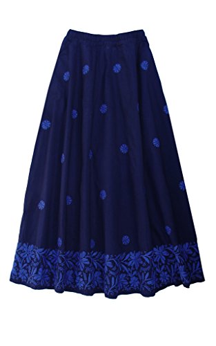 Blue Border Emb on Navy