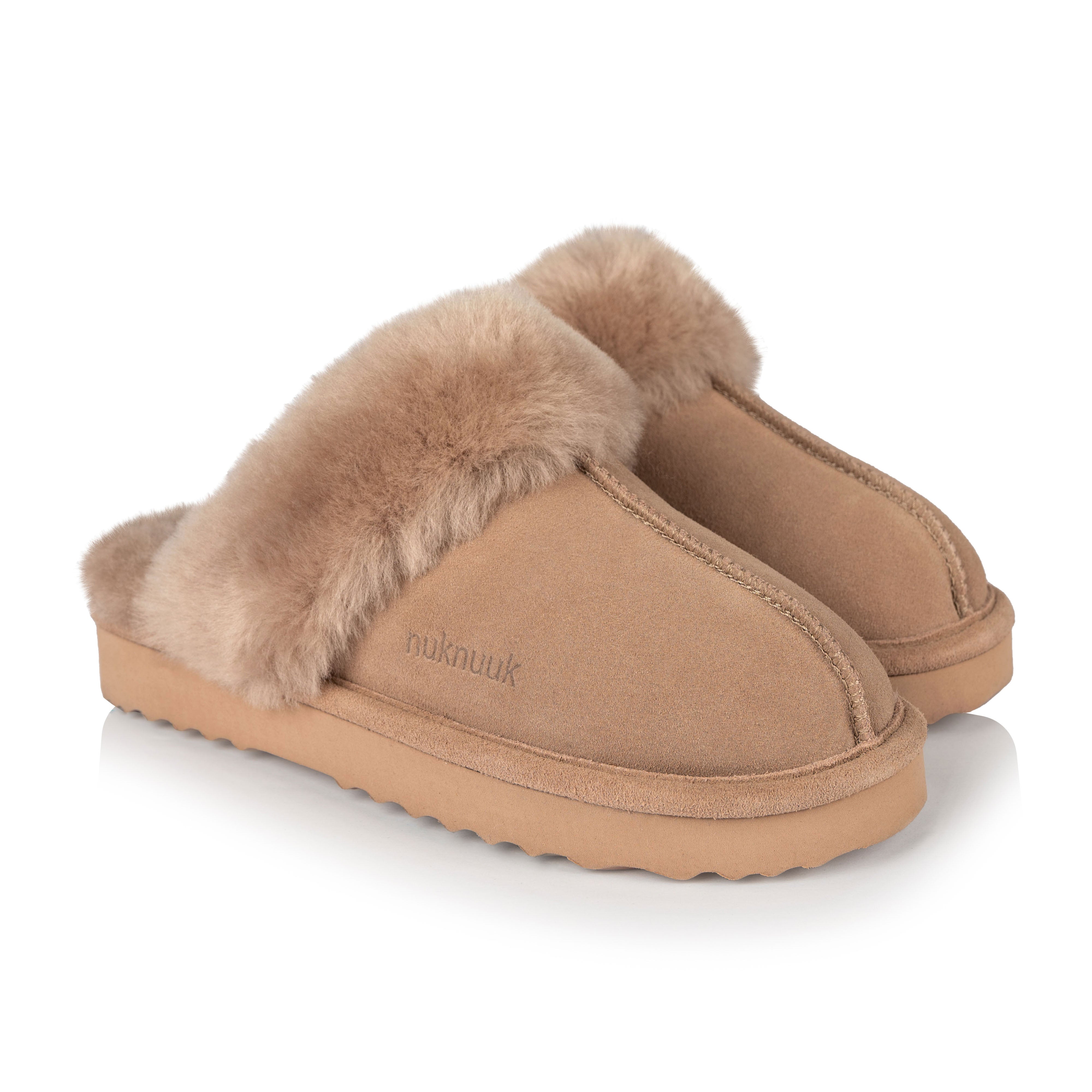 Harlow Women's Fuzzy House Slippers - Soft Indoor/Outdoor Comfort Slides with Memory Foam (Bronze) - Perfect for Home, Lounge & Backyard Relaxation