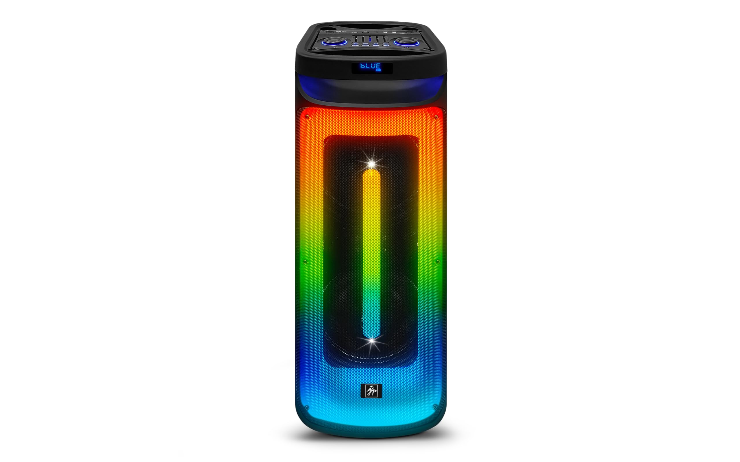Fisher Bluetooth PA Stereo Speakers System - Portable Wireless DJ & Karaoke Machine with Dual 10