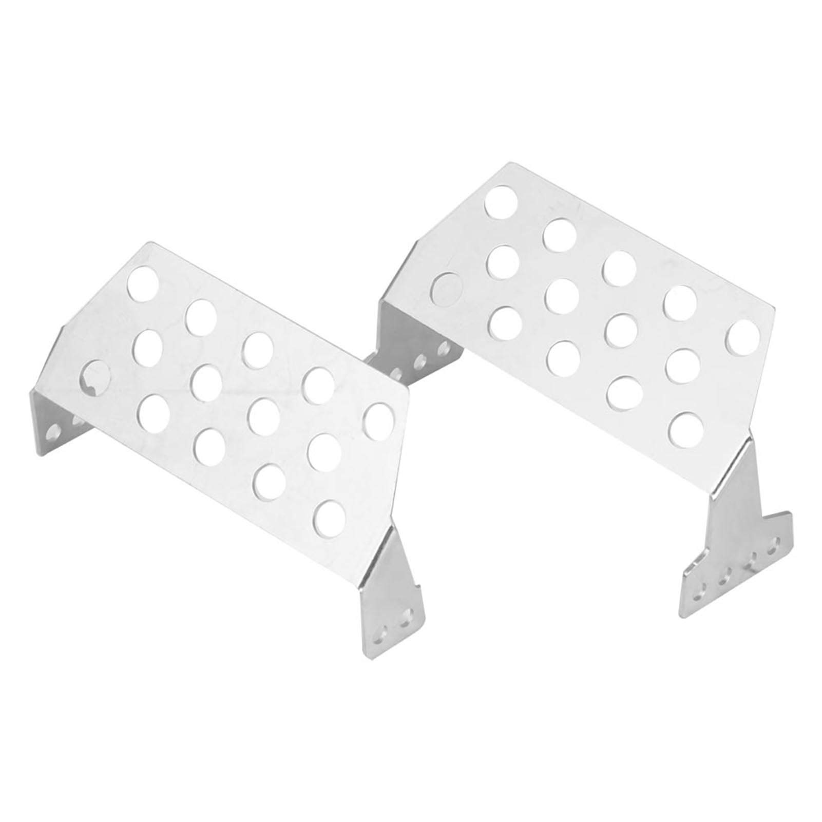 Stainless Steel RC Car Chassis Armor Guard Set - 5 Piece Skid Plate Replacement for Traxxas 4 82056-4 | Durable Protection for Off-Road Bashing, Crawling & Racing Accessories