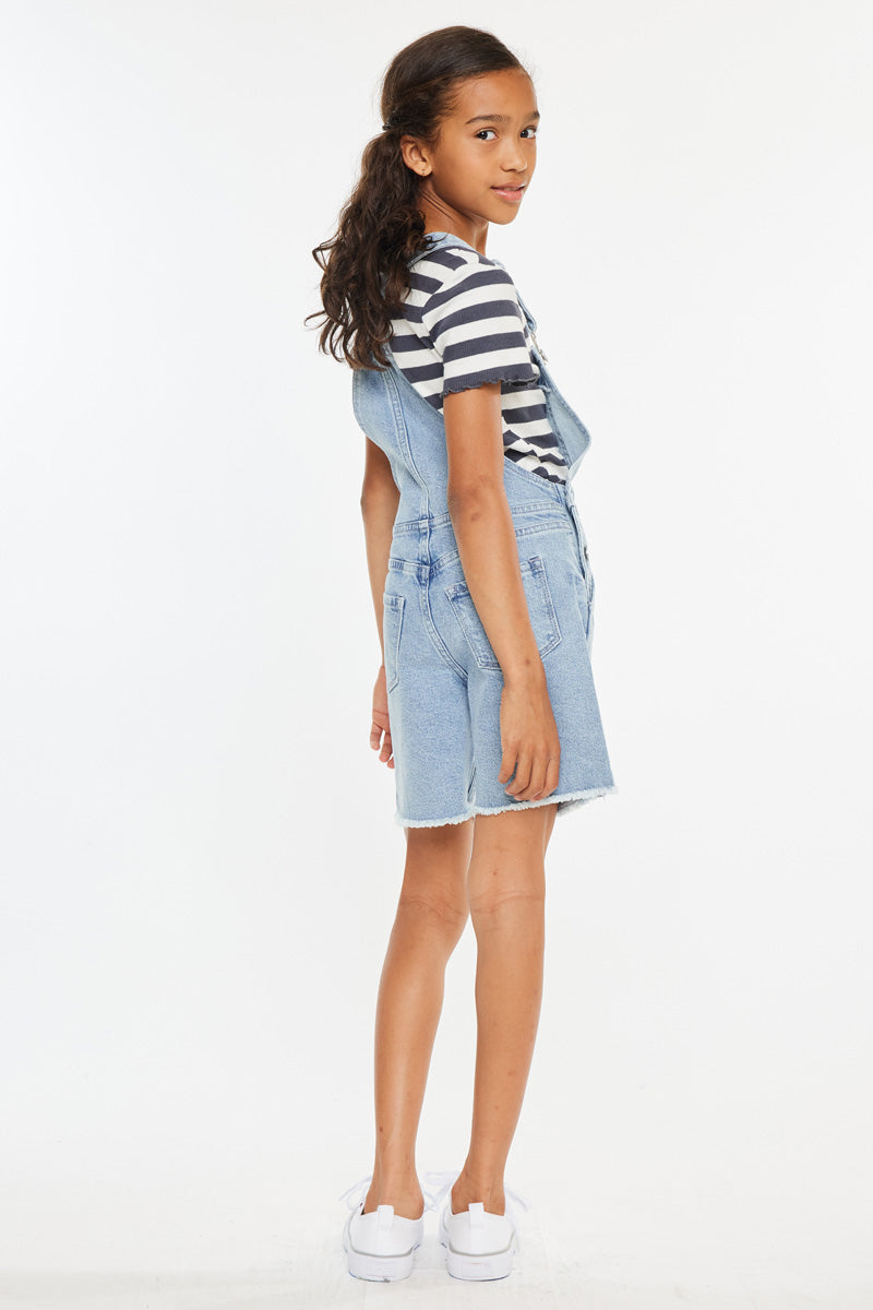 Daria Kids Denim Overalls Shorts - Adjustable Straps & Comfort Fit for Boys & Girls - Perfect for Playtime, Summer Outfits & Casual Wear