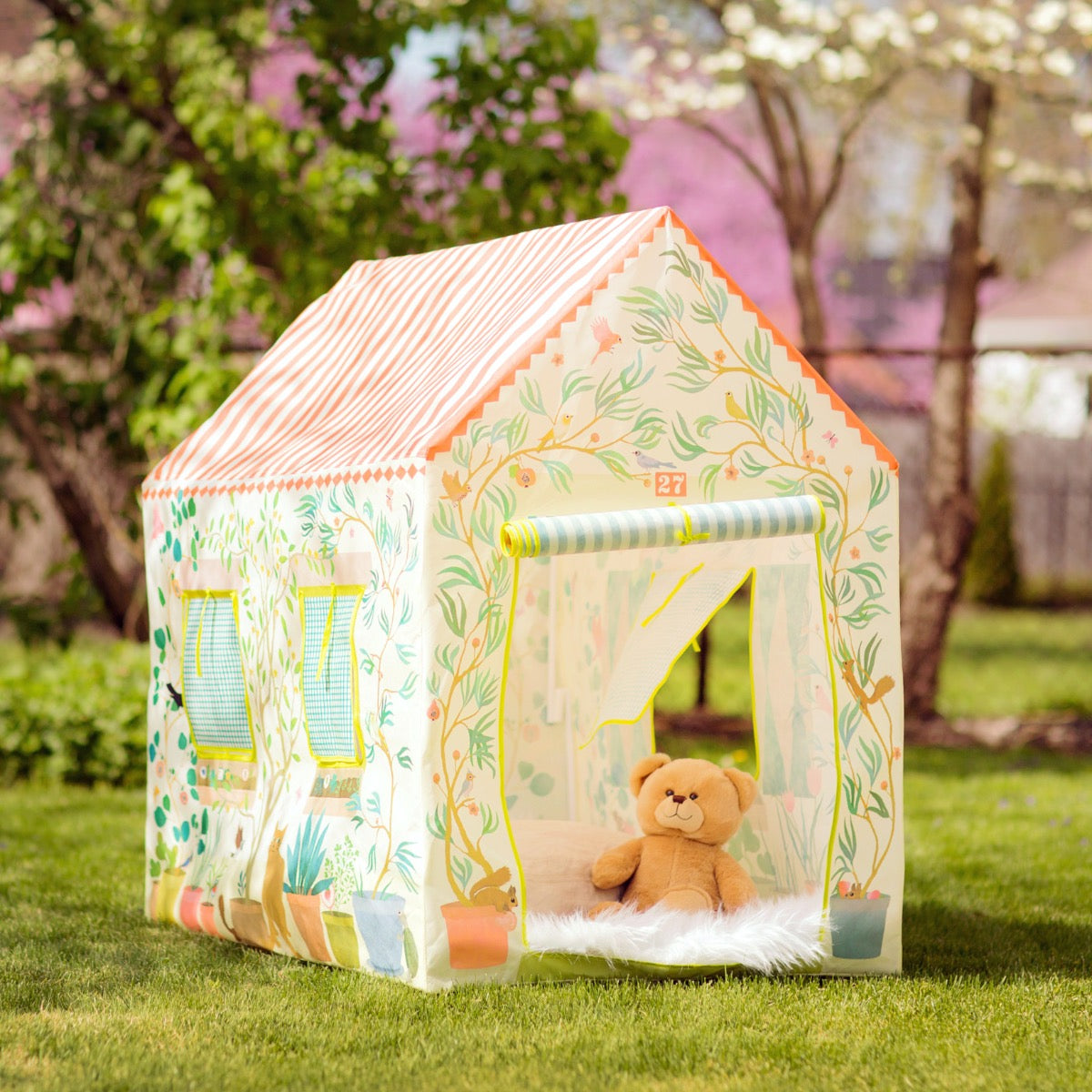Djeco Maison Play House - Kids Play Tent for Indoor & Outdoor Fun - Perfect for Imaginative Play, Camping, and Backyard Adventures