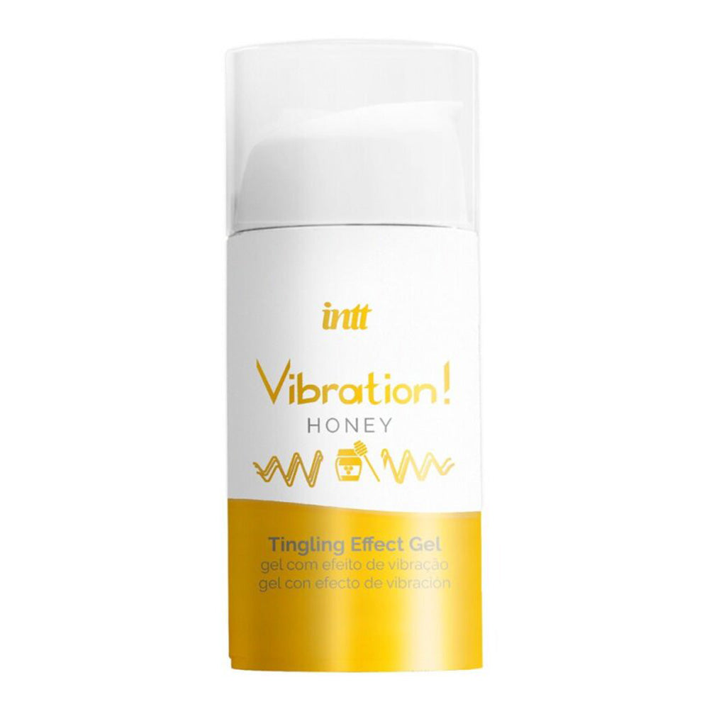 Intt Vibration Warming Gel with Honey Flavor - Tingling Sensation for Muscle Relief & Intimate Use