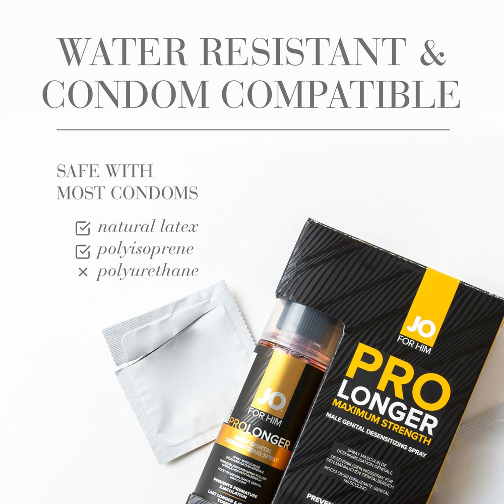 JO For Him ProLonger Maximum Strength Desensitizing Spray for Men - Lasting Performance & Enhanced Pleasure - Perfect for Intimate Moments & Sensitive Skin Care