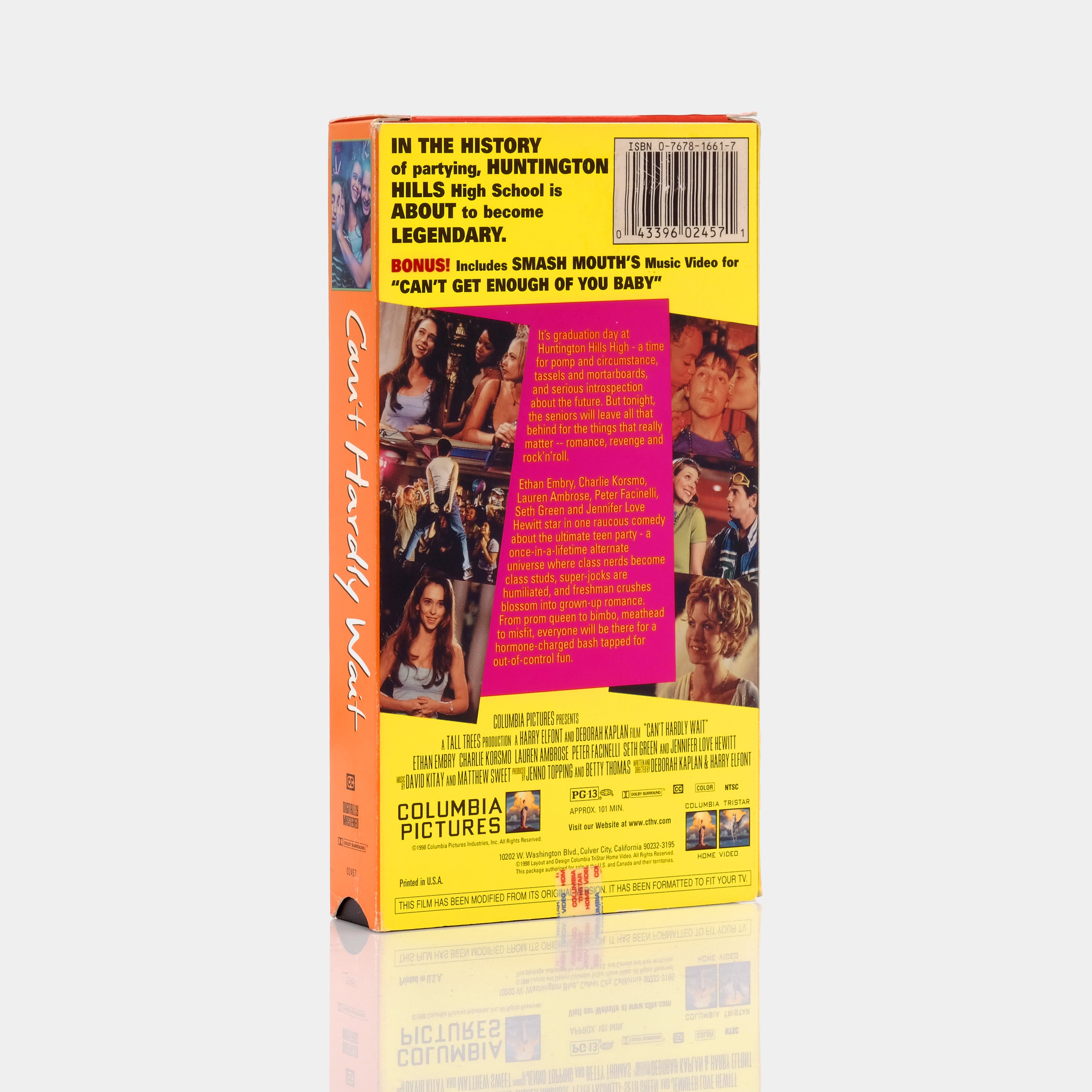 Can't Hardly Wait (1998) VHS Tape - Classic Teen Comedy Movie - Perfect for 90s Nostalgia & Movie Collectors
