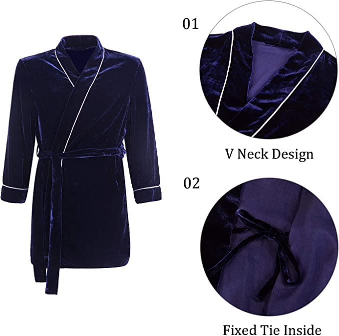 Luxury Men's Silk Velvet Pajama Set - Soft Winter Sleepwear for Cold Weather - Cozy Loungewear for Home & Relaxation