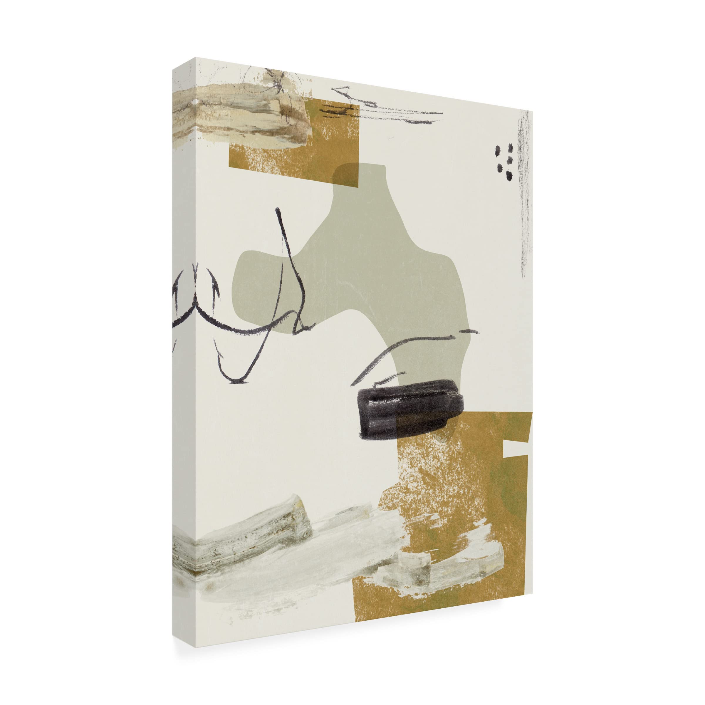Trademark Fine Art 'Over The Line IV' Canvas Wall Art by Melissa Wang - Modern Abstract Painting for Living Room, Bedroom & Office Decor