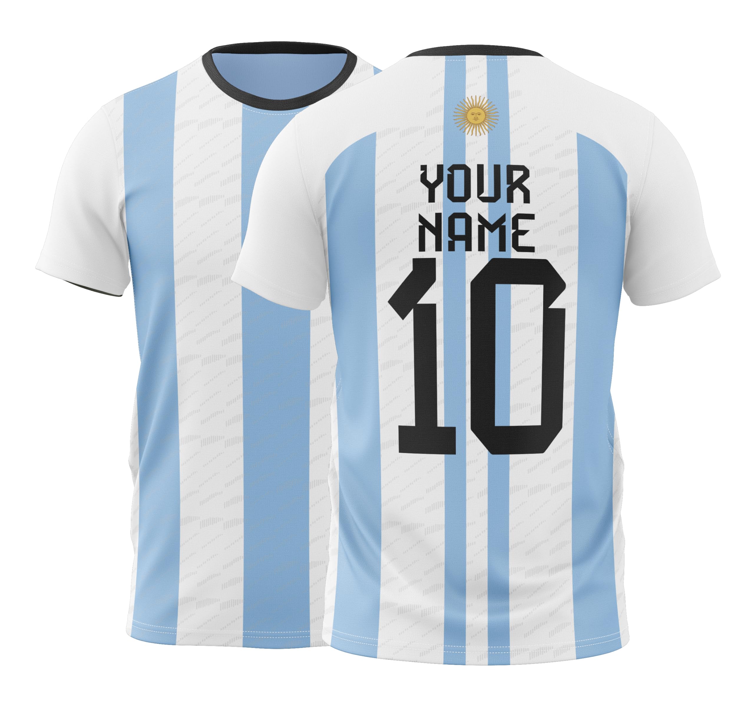 Argentina Soccer Jersey for Kids - Copa Football Fan Tshirt in Various Sizes for Games & Events