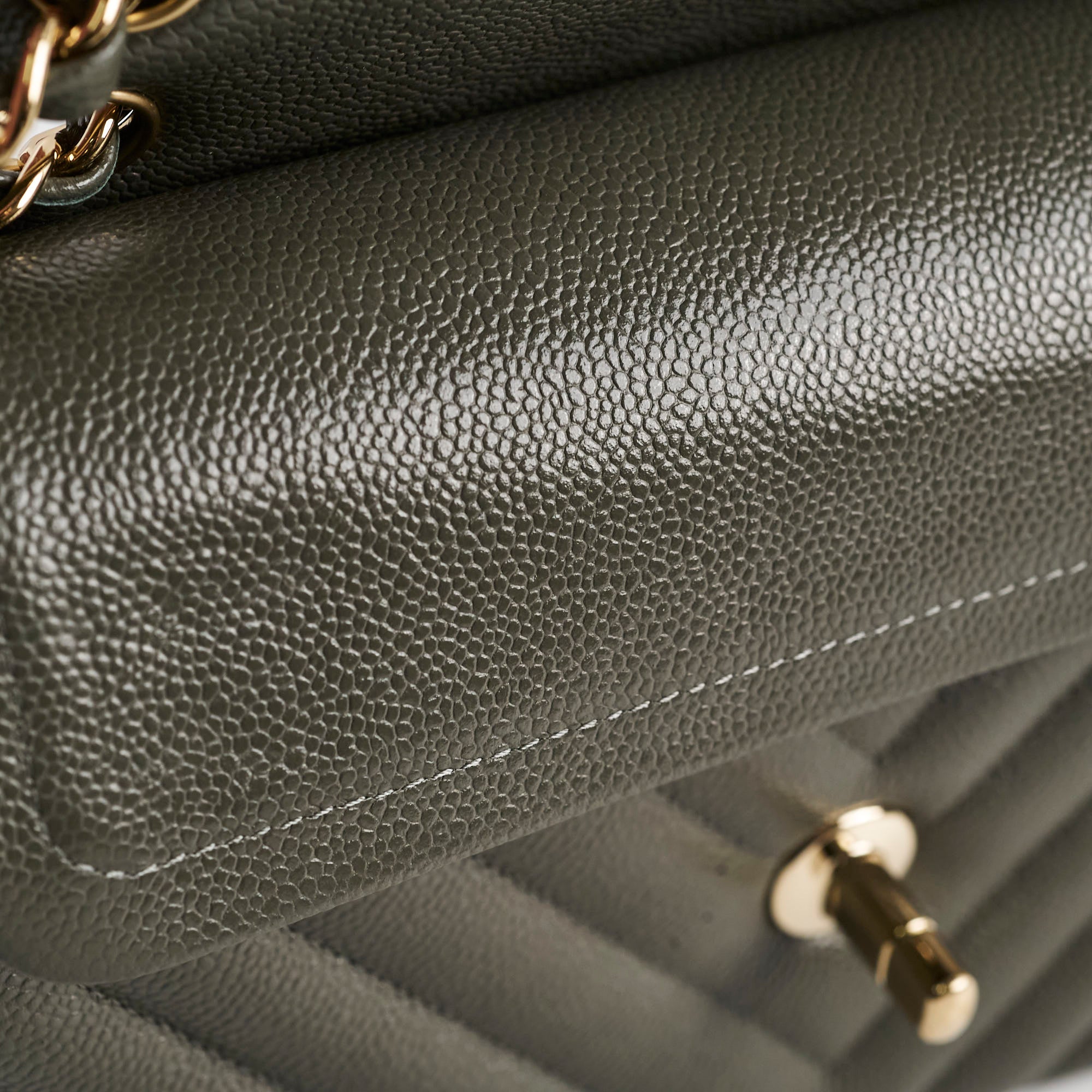 Chanel 20B Caviar Chevron Small Classic Flap Bag Grey - Timeless Luxury Handbag for Women | Perfect for Evening Events, Date Nights & Special Occasions
