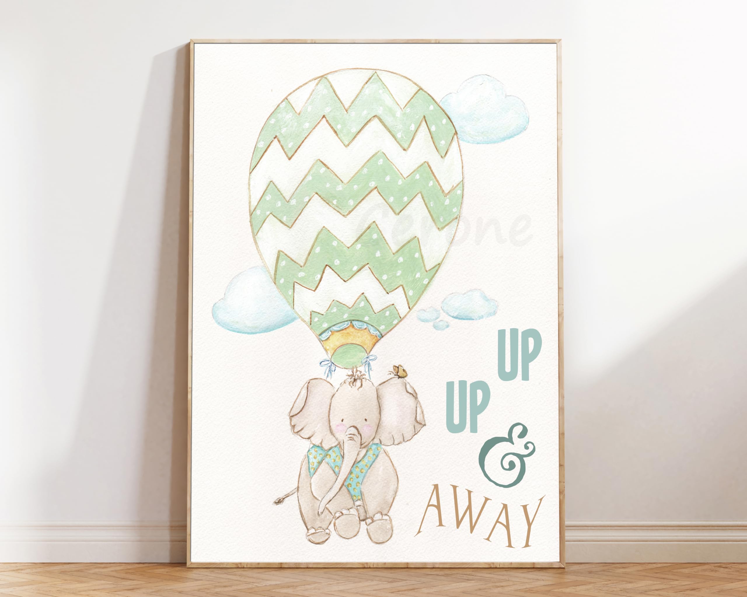 Personalized Travel Theme Baby Nursery Wall Art - 3 Piece Set of Museum Wrapped Canvases (24x36