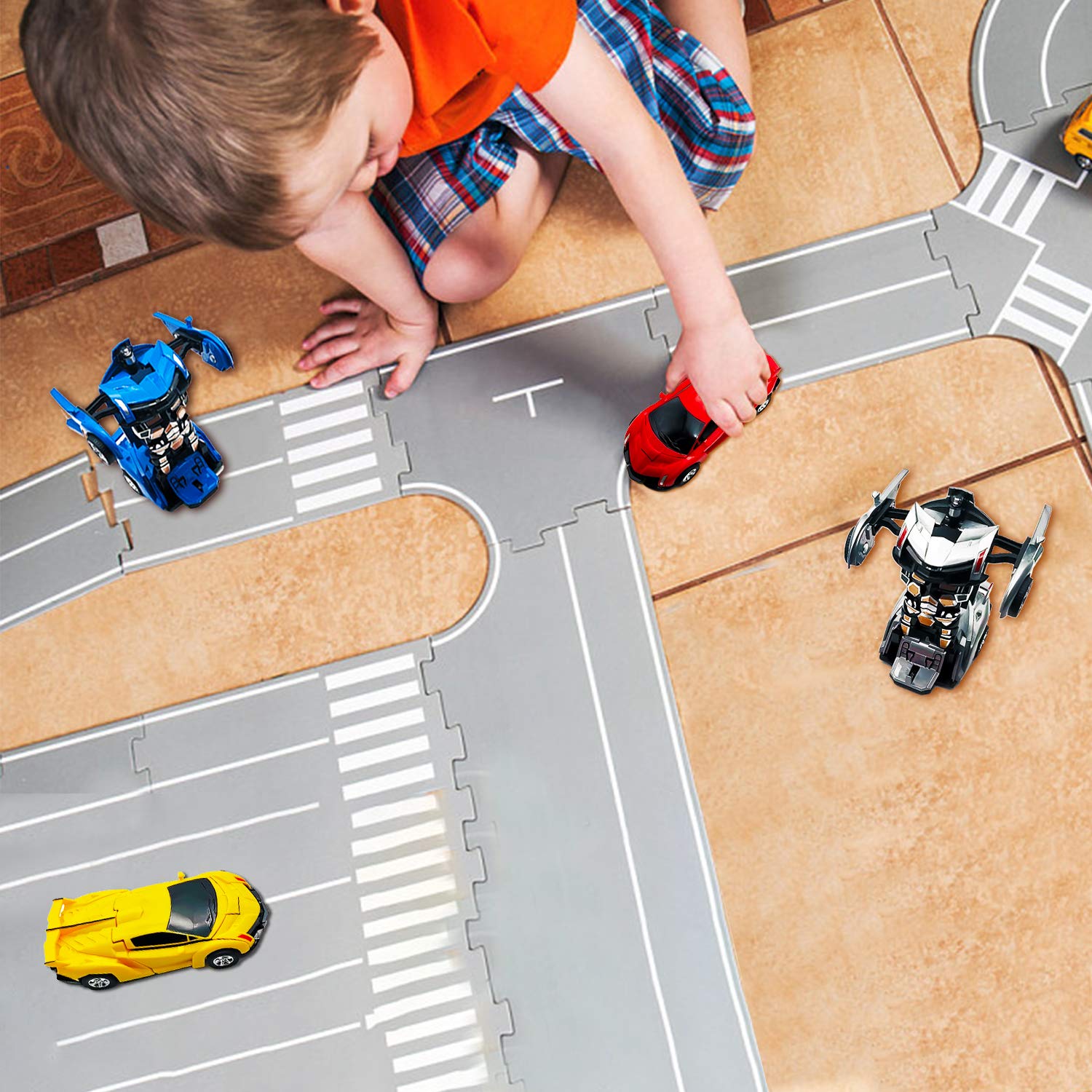 **Best Transforming Toy Cars for 3-6 Year Old Boys & Girls – Inertia-Powered Truck Toy | Durable & Fun Toddler Gift for Christmas, Birthday & Playtime**    *(Perfect for Pretend Play, Indoor Racing & Outdoor Adventures!)*