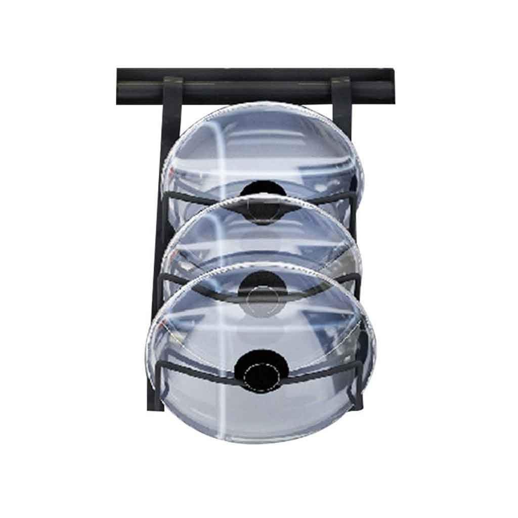 Wall-Mounted Pot Lid Rack - Durable Stove Organizer for Kitchen Storage | Space-Saving Pan Cover Holder & Shelf Accessory | Perfect for Small Kitchens & RVs
