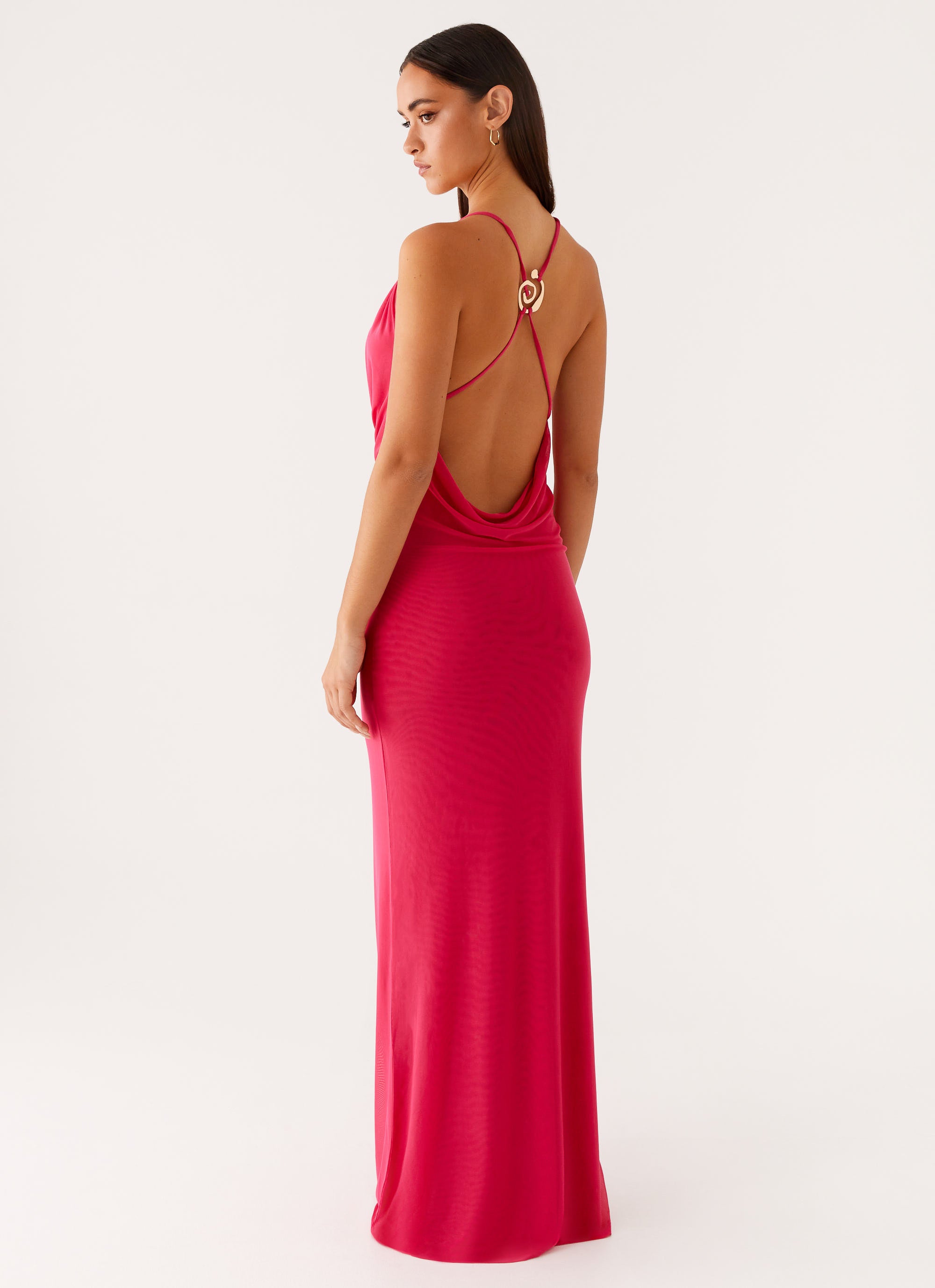 Game Player Maxi Dress - Hot Pink | Flowy Long Summer Dress for Women | Perfect for Beach, Vacation & Casual Outings