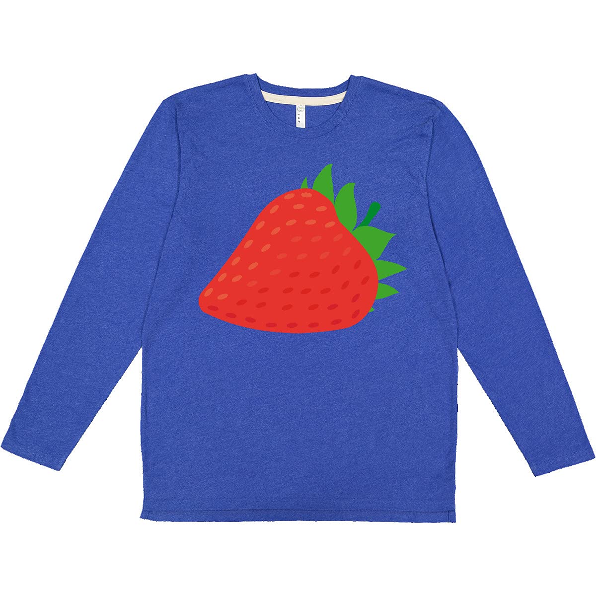 Inktastic Women's Strawberry Fruit Print Long Sleeve T-Shirt | Soft Cotton Casual Top for Women | Perfect for Spring Outfits, Casual Wear & Everyday Fashion