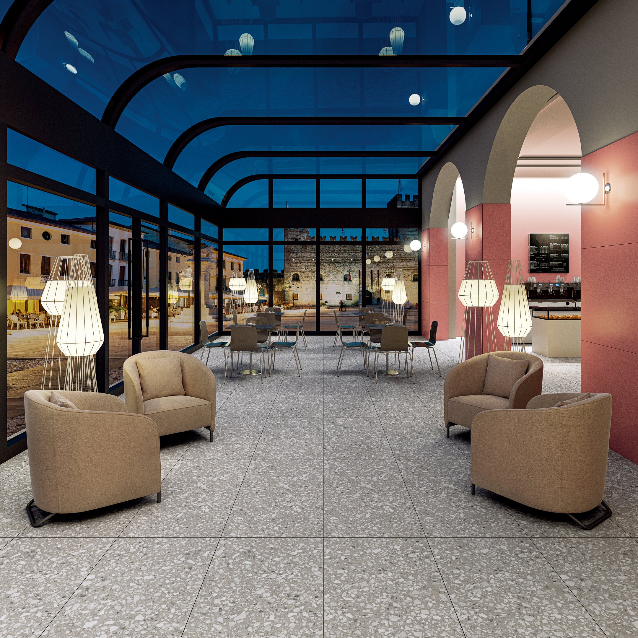 Venexia Grain Terrazzo Look Porcelain Tile - Premium Flooring for Kitchen, Bathroom & Living Room | Durable & Stylish Home Decor