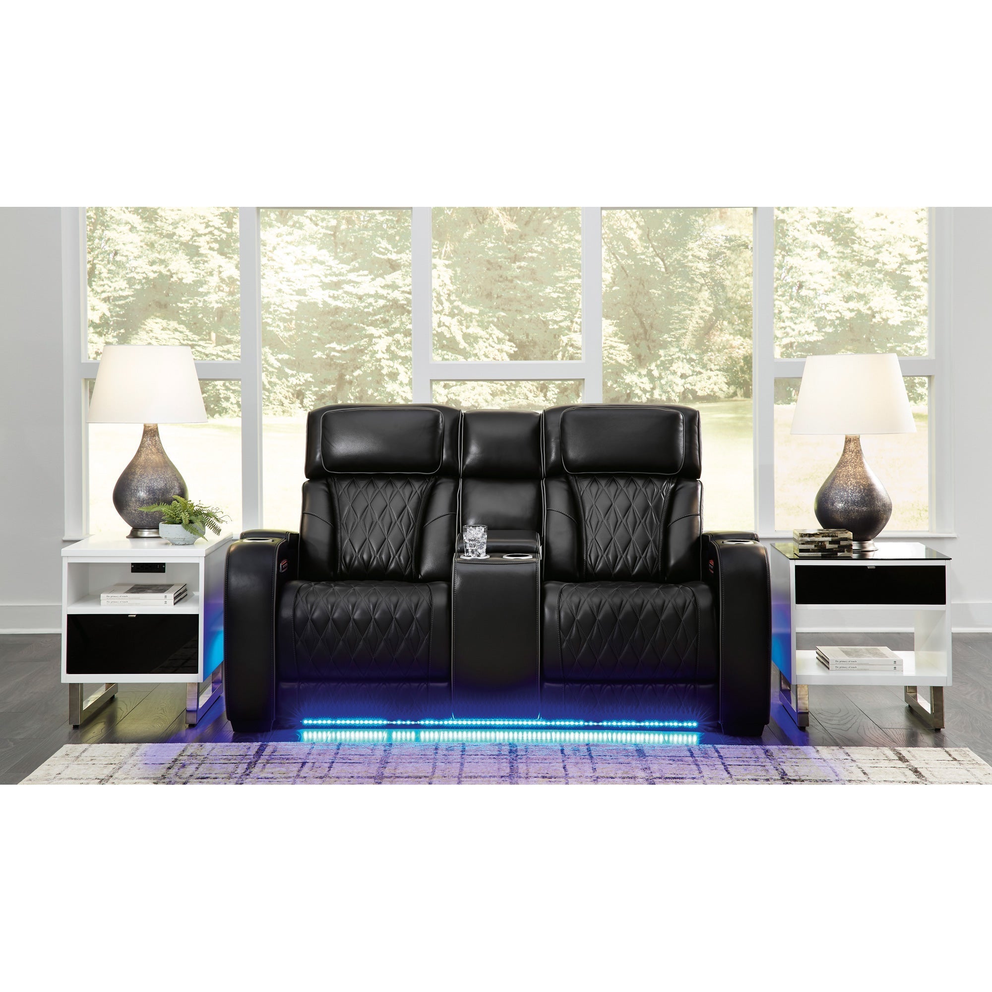 Boyington Power Reclining Loveseat - Modern Electric Recliner Sofa for Living Room, Home Theater & Relaxation | Comfortable Small Space Furniture